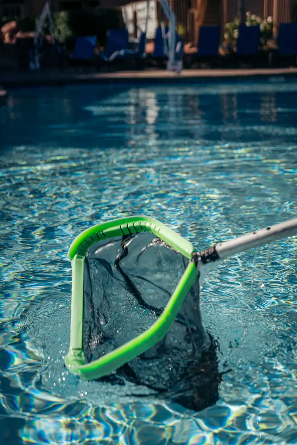 Commercial pool in Las Vegas NV with clear water ready for resurfacing